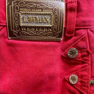 Red lawman jeans size 27